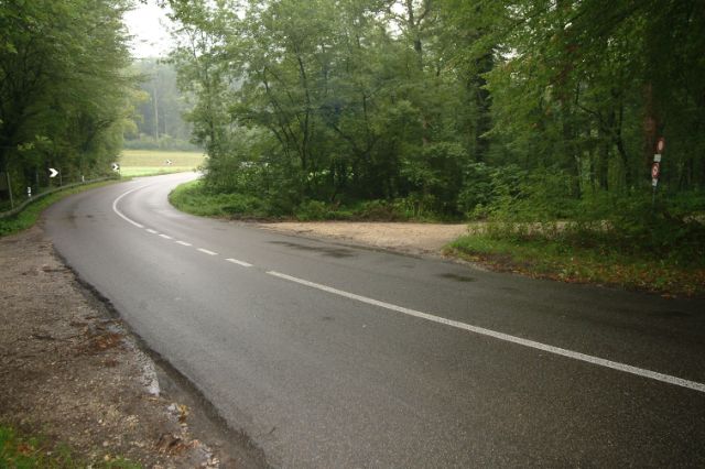 Die Oberwilerstrasse in Allschwil aus dem jahr 2006, wo die Leiche gefunden wurde.