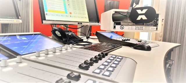 das studio von radio x