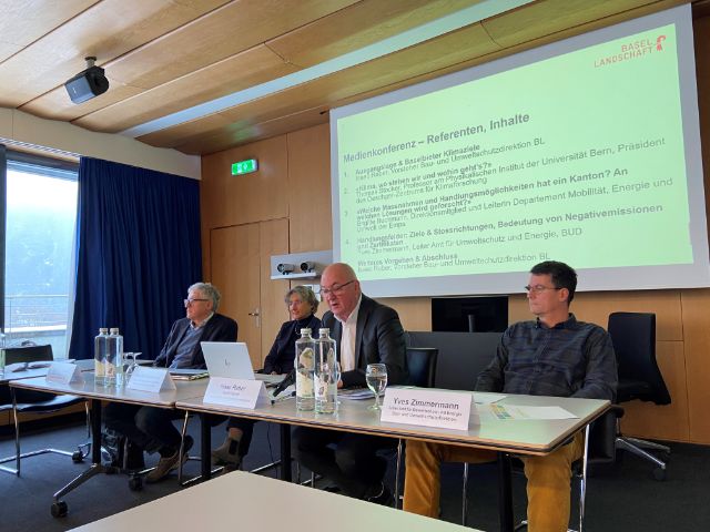 Die Medienkonferenz zur Klimastrategie des Kantons Basel-Landschaft.