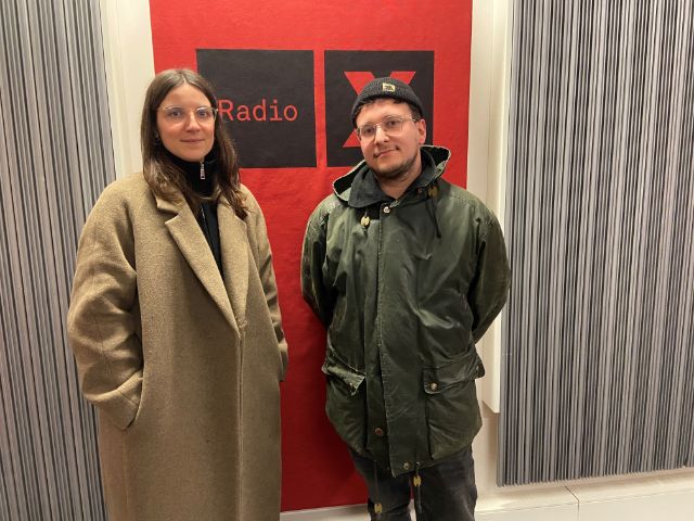 Pascale Thomann und Frederick Dürr beim Gespräch im Radio X Studio.