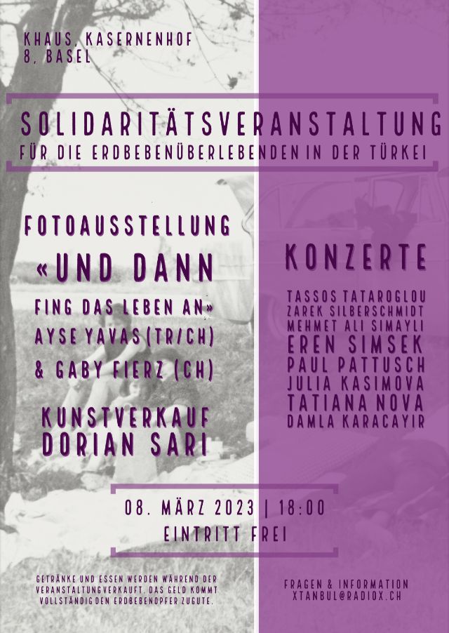 Der Flyer zur Solidaritätsveranstaltung im kHaus.