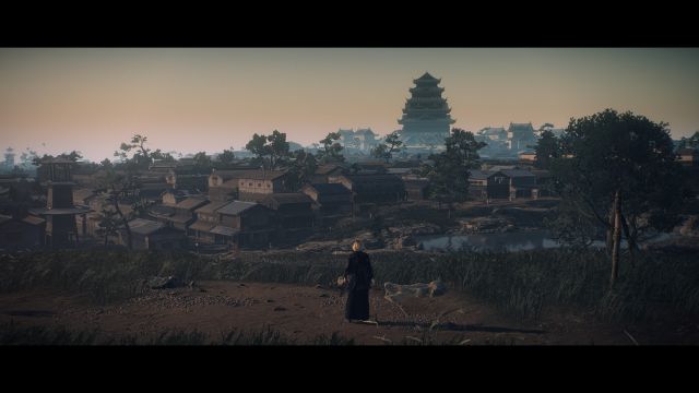 ein screenshot aus dem videospiel zeigt die landschaft japans