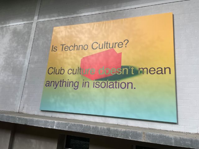 Is Techno Culture? Club Culture doesn't mean anything in isolation, 2024, Tony Cokes