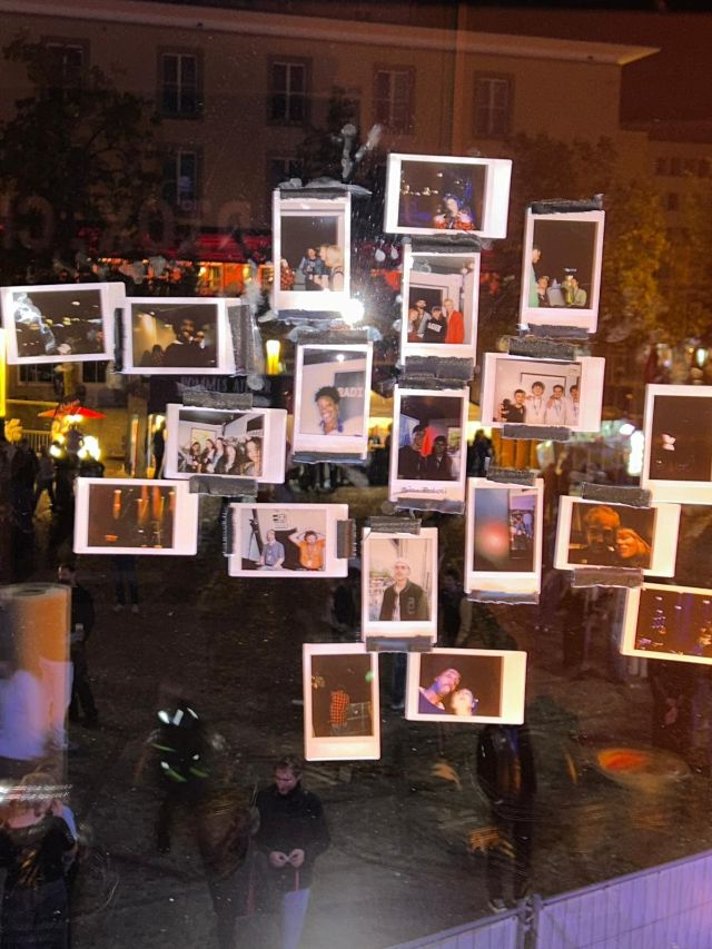 eine collage an instax polaroids