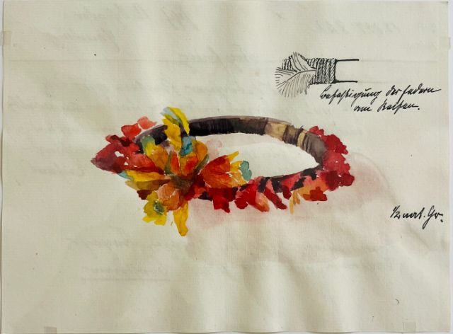 eine zeichnung auf papier