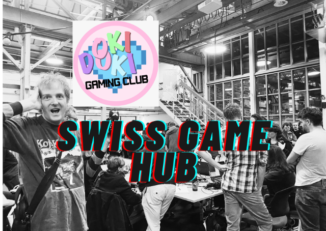 ein gamer in einer halle